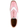 thumbnail image 5 of LIBERTYZENO Mens Finest Leather Lace Up Oxford Dress Shoe Ostrich Print Wedding Shoes 8.5, 5 of 8