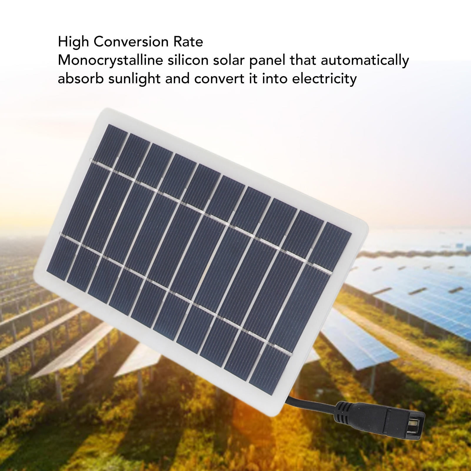 YAHHU 10W Solar-Powered Exhaust Fan Kit with Stand – Monocrystalline Silicon Panel, Silent & Portable for Greenhouses, RVs, Pet Houses & Chicken Coops