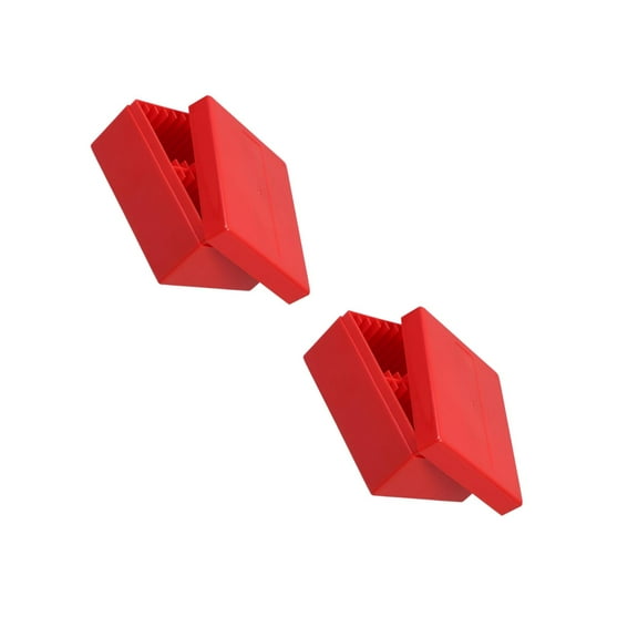 UPGRATOR 2pcs Plastic Coin Case Red Storage Box Display Stand Organizer for Collectors