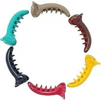 BishtHub Fashion Hair Clutcher Mirchi Shape Multicolor Claws Clip Hair Claw Hair Accessories For Womens And Girls- Pack Of 6 Clips