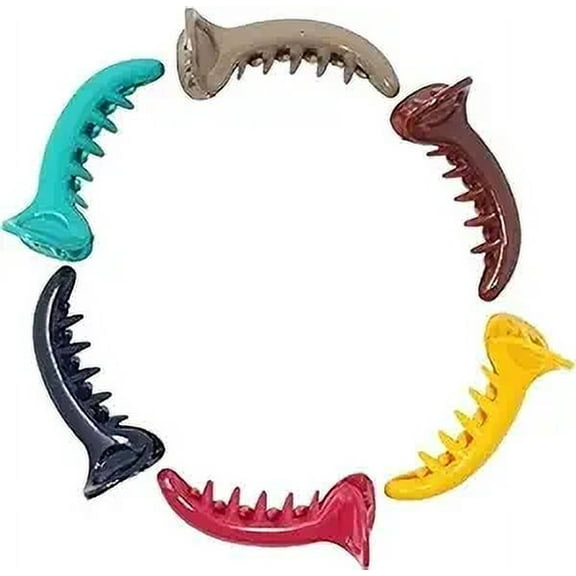BishtHub Fashion Hair Clutcher Mirchi Shape Multicolor Claws Clip Hair Claw Hair Accessories For Womens And Girls- Pack Of 6 Clips