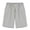 C-Grey129, variant on DHFJKG Women's Sweat Shorts Knee Length Solid Color High Waisted Casual Drawstring Sports Straight Leg Shorts With Pockets Comfortable Bottoms