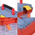 thumbnail image 2 of Caja de herramientas Organizador Hardware Divisores ajustables de plástico portátil Desmontable Caja de herramientas de 4 capas Gabinete de almacenami Soledad Organizador de la caja de herramientas, 2 of 9
