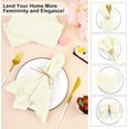 thumbnail image 4 of QZS Delicate Napkins,16.5x16.5In Linen Dinner Napkins for Summer,Table Decorations for Wedding,Handcrafted and Machine Washable,6Pcs, 4 of 6