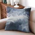 thumbnail image 4 of Elevate Your Space: Blue and Grey Abstract Art Pillow Covers, Gallery Modern Decorative 16x16 Inch Set of 2 - Enhances Bedroom, Sofa and Living Room Decor, 4 of 7