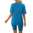 thumbnail image 5 of Dyegold 2 Piece Outfits For Women Summer Casual Oversized T-Shirt Tops Biker Shorts Set Workout Sports Tracksuit Plus Size, 5 of 7