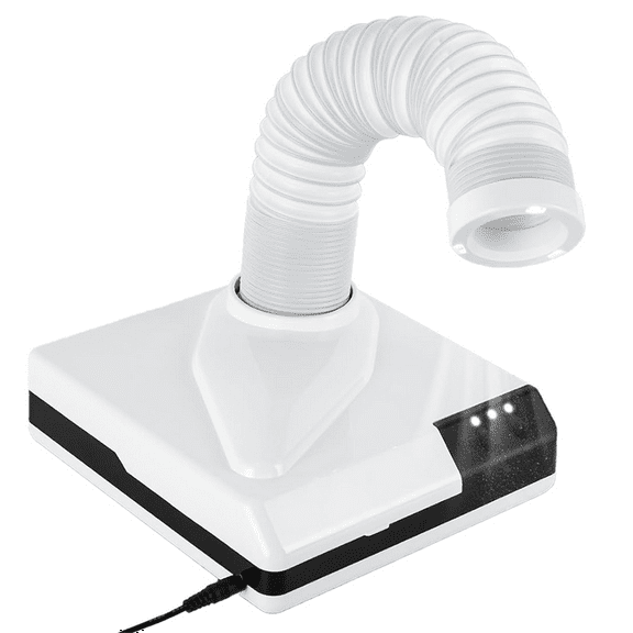 Nail Dust Collector, 60W Polishing Dust Collector with Fan and LED Dual Function Low Noise Dust Suction Machine (US) B