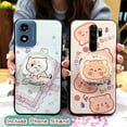thumbnail image 2 of KBS-Phone Case For MOTO G Play 2024/4G/5G, Kickstand phone lens protection Waterproof Glitter Cartoon TPU Rotatable stand Fashion Design cute Dirt-resistant Simplicity Anti-knock Durable, 2 of 9