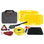 EverStart Recovery and Overland Kit, Heavy-Duty Traction Mats. Assembled Dims: 12" Height 14" Long. Weight 10lbs.