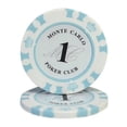 thumbnail image 1 of Ficha de póquer Mahjong Texas Hold'em Ficha de póquer Juego de cartas de alta gama Suministros de casino, Valor nominal 1, 1 of 5
