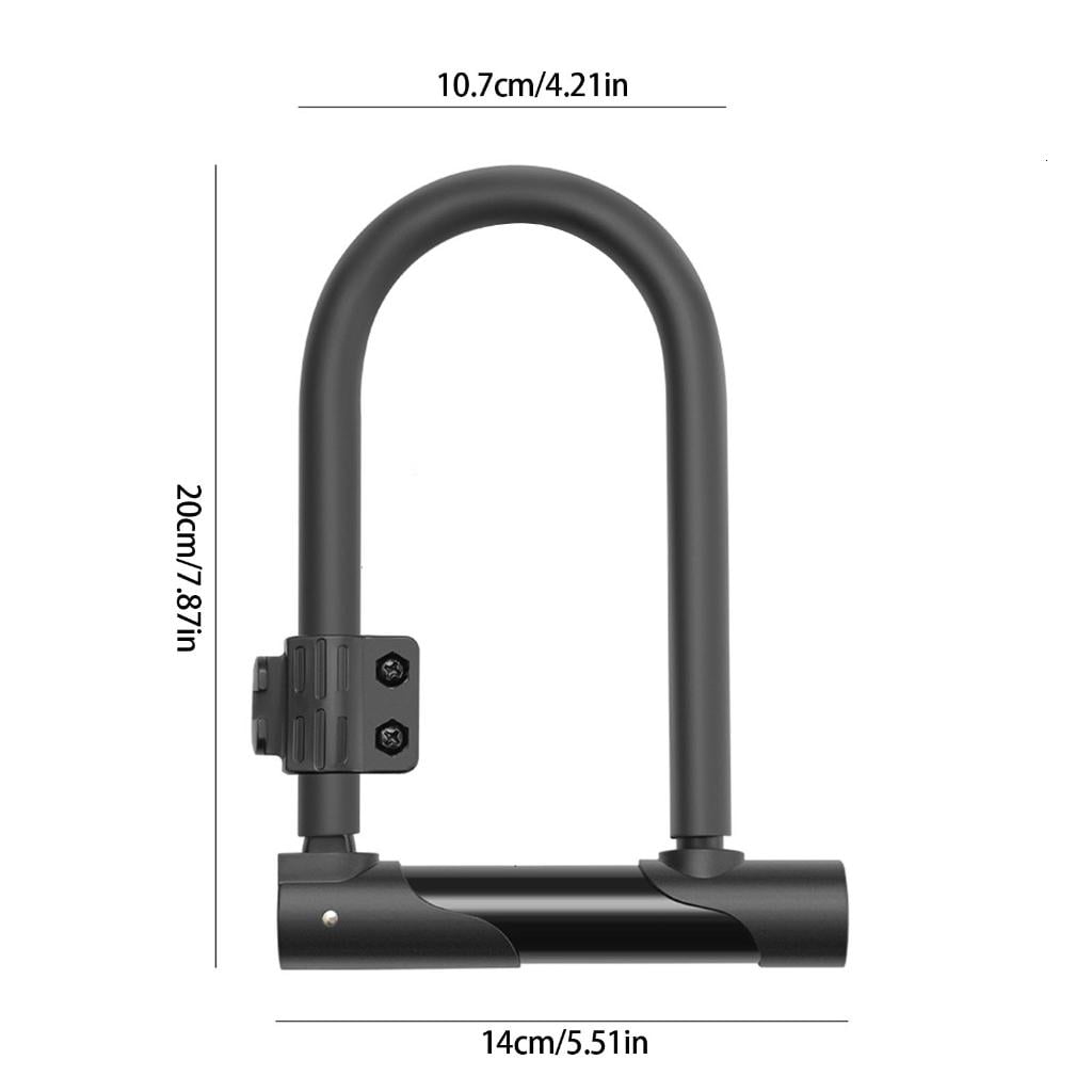 Yihuala Rustproof Safe Bike Accessories Heavy Duty Bike for Road Mountain Bike Anti Theft Bike U with