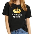 thumbnail image 2 of King and Queen Matching Couple T-Shirt for Husband Wife, Cotton Matching T-Shirt for Lover, 2 of 10