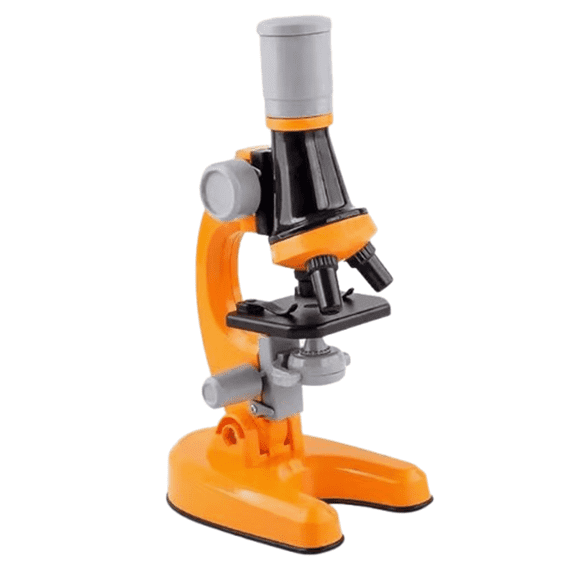 GJX Microscope for Kids Complete Accessories Microscope Slides Ideal Gift for Kids Microscope for Adults Orange