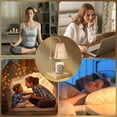 thumbnail image 5 of UU&T Candle Warmer Lamp with Dimmer, Electric Candle Warmer for Jar Candles, Bedroom Home Decor, 2H/4H/8H Timer Adjustable Height with 2 Bulbs, Amber, 5 of 9