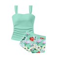 thumbnail image 4 of RTKFRFLM Girls Two Piece Summer Casual Printed Swimsuit Trendy Tankini Sets Beach Bathing Suit for Big Kids Teens, Size 9-15 Years, 4 of 4