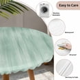 thumbnail image 6 of Green Fitted Tablecloth with Elastic Edged, Round Table Cloth for Dining Table, Modern Abstract Art Ombre Striped Waterproof Oil Proof Table Cover for Indoor Outdoor 55"-60", 6 of 8