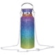 thumbnail image 1 of Botella de acero inoxidable con purpurina, 500 ml, para viajes, gimnasio y deportes. Arcoíris, 1 of 7
