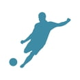 thumbnail image 1 of Mens Soccer Sticker Decal Die Cut - Self Adhesive Vinyl - Weatherproof - Made in USA - Many Color and Sizes - european football boy, 1 of 6