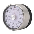 thumbnail image 1 of Mechanical Countdown Timer, Stainless Steel Kitchen Timer with Magnetic Base Visual Countdown Timer for Cooking Study Sports, 1 of 7