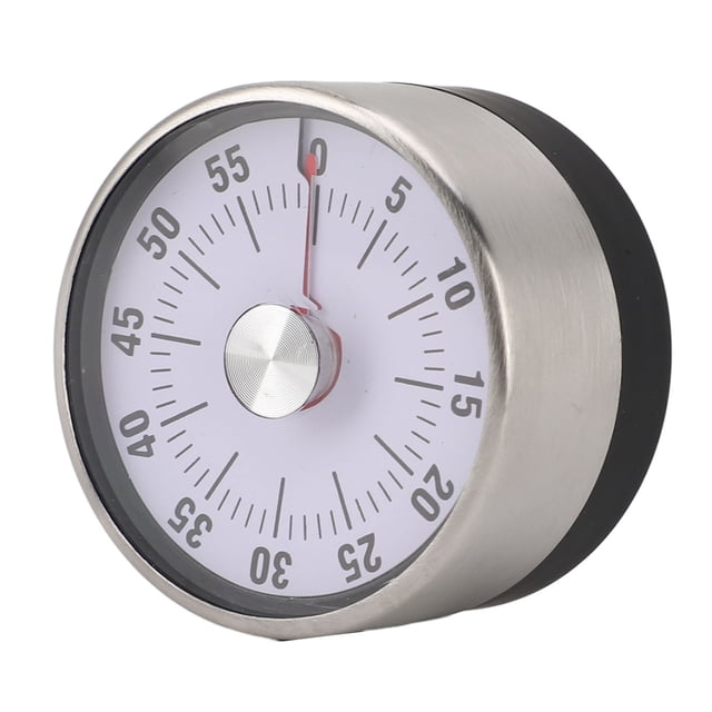 Mechanical Countdown Timer, Stainless Steel Kitchen Timer with Magnetic Base Visual Countdown Timer for Cooking Study Sports