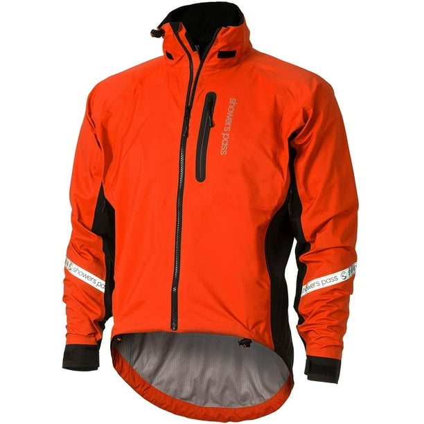 Orange waterproof top cycling jacket