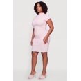 thumbnail image 2 of Women's Plus Size High Neck Ruched Mini Dress, 2 of 3