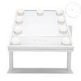 thumbnail image 1 of Espejo De Maquillaje LED, Ajustable 3 Temperatura De Color Light Up Tocador Mirror 10 Veces Rotación De 360 ​​Grados Para Baño Para Dormitorio, 1 of 7