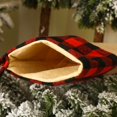 thumbnail image 5 of 2Pcs Burlap Christmas Stocking Red and Black Plaid Cuff Mantel Decoration Gift Holder for Party Family Holiday Xmas, 5 of 6