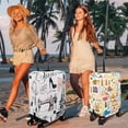 thumbnail image 5 of Luggage Cover Approved Travel Suitcase Protector Girls Pink Bow Tie Eiffel Tower Elastic Washable Baggage Covers for 29-32 inch Luggage (XL), 5 of 6