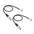 thumbnail image 1 of 2pcs 3 Pin XLR Cable D Tipo XLR Pase A Través Del Cable Macho A Mujer Con Carcasa De aleación De Zinc OFC Cobre Para La Caja De Audio Panel De Parche De Caja, 1 of 7