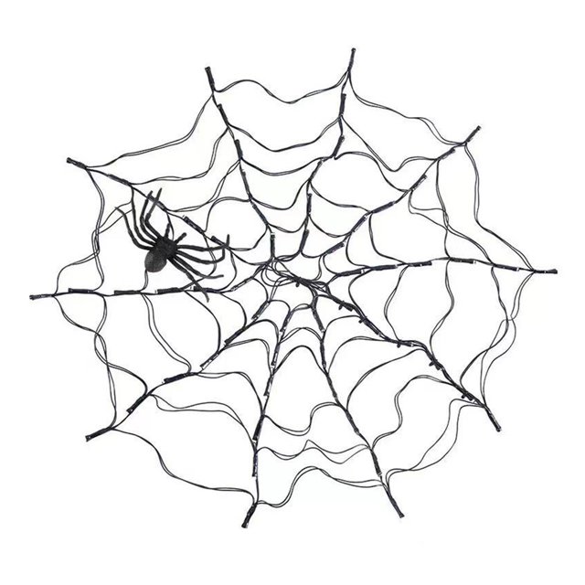 Naiovety Luz de telaraña de Halloween, iluminación de vacaciones, decoración, colgante de fiesta, diseño de escena DIY, lámpara de Kits de decoración para fiestas Solar