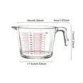 thumbnail image 4 of Shoreew Glass Measuring Cup with Handle 500/1000ml Heat-Resistant Pouring Spout Liquid Measurement Tool Easy-Pour Spout Cooking Utensil for Milk Eggs Mixing, 4 of 6