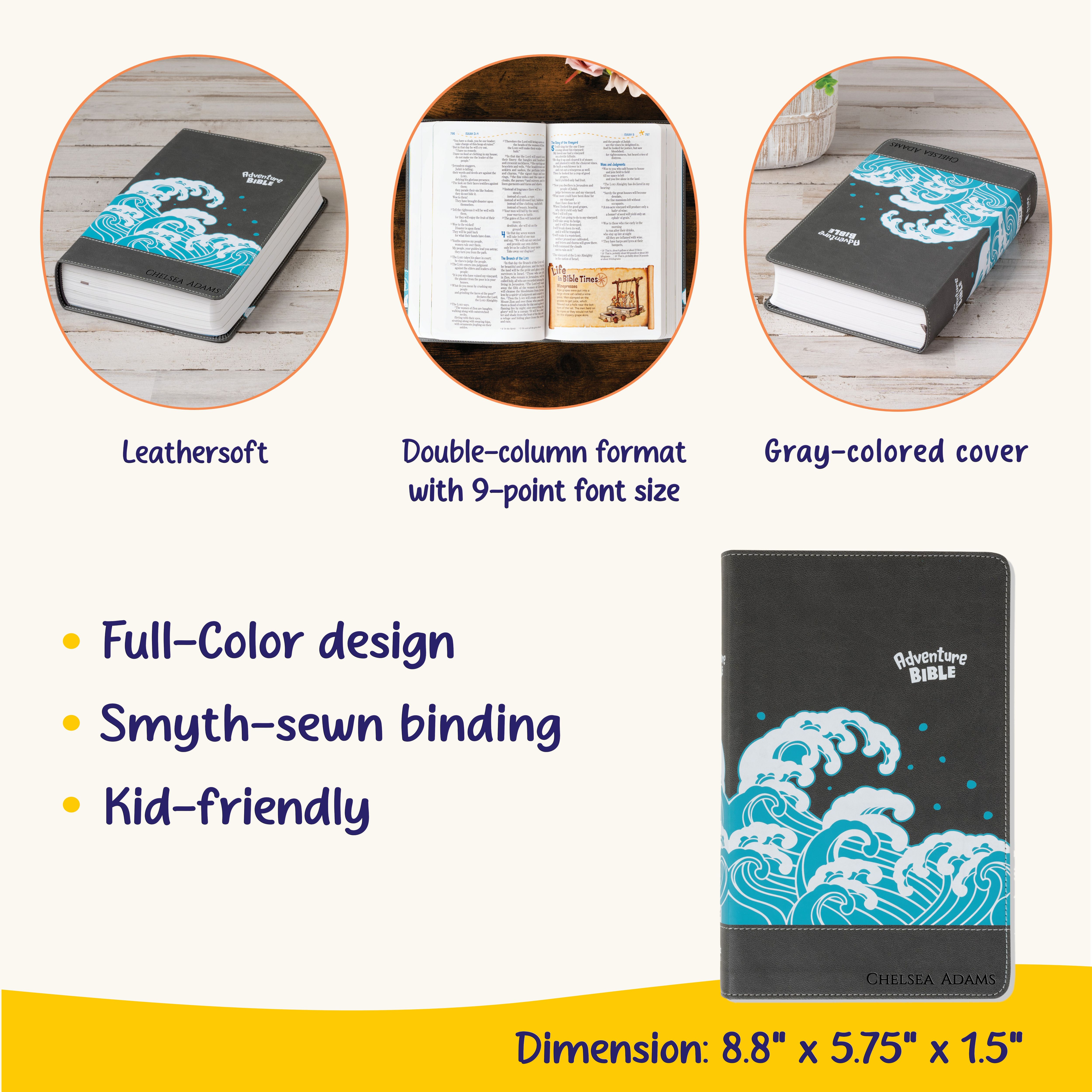 Personalized Adventure Bible for Youth, NIV Youth's Bible with Name Engraved, Early Readers Custom Bible, Christian gifts, Baptism gift