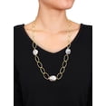 thumbnail image 4 of Everly Women's Cultured Pearl 18k Yellow Gold Plated Necklace, 4 of 5