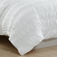 thumbnail image 5 of Poppy & Fritz Scrunch Stripe White Twin Quilt Set, 5 of 11