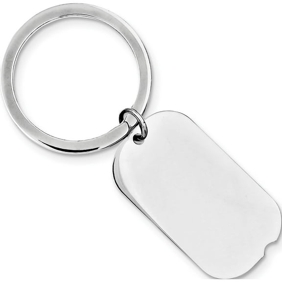 Sterling Silver Rhodium-Plated Key Chain Made In United States qq70
