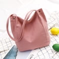 thumbnail image 3 of Bolso grande informal para un viaje escolar, compras, 38 x 32 x 11 cm, material: lona Color: rosa WD.WDQZL Hogar, 3 of 4