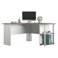 thumbnail image 4 of Ameriwood Home Dominic L Desk with Bookshelves, White, 4 of 13