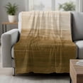 thumbnail image 2 of Brown Ombre Blanket Soft Cozy Warm Twin Blanket for Bed, Plush Fuzzy Flannel Fleece Blankets for Sofa, Modern Abstract Art Ocean Oil Painting Throw Blankets for Couch, Gifts for Men, 60"x80", 2 of 9