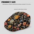thumbnail image 4 of CHAQLIN Durable Flat Ivy Hat, Vintage Floral Print Polyester Retro All Day Comfort Newsboy Hats for Driving Travel Outdoor, 4 of 4
