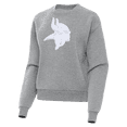 thumbnail image 2 of Women's Antigua Heather Gray Minnesota Vikings Victory Pullover Sweatshirt, 2 of 3
