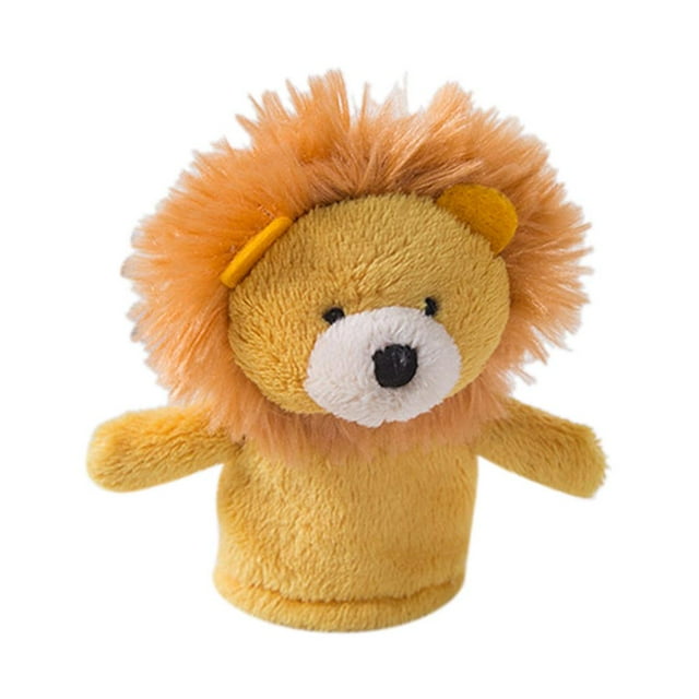 Marioneta de Animales de Suave CUTICAT Historia para Bebés León naranja Marionetas de dedo Juguetes