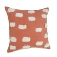 thumbnail image 4 of Ox Bay Pom Pom Textured Decorative Throw Pillow, 20" Square, Orange / White, Count per Pack 1, 4 of 9