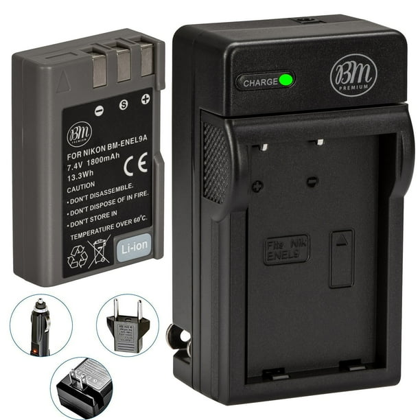 BM Premium ENEL9, ENEL9A Battery and Charger for Nikon Nikon D5000
