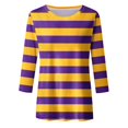 thumbnail image 5 of PMUYBHF T-Shirt Imprimé Joyeuses Fêtes Manches 3/4 Col Rond Blouse 4612 S, 5 of 5