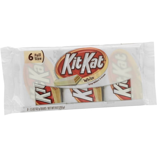 Kit Kat White Chocolate Wafer Bars, 1.5 oz, 6 ct by Hershey's