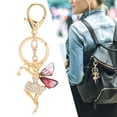 thumbnail image 4 of Beautiful Key Ring, Useful Portable Fairy Keychain Decorative Great Gift Long Service Life  For Bucket Bag For Backpack Rose Red, 4 of 8