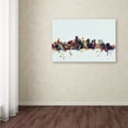 thumbnail image 3 of Trademark Fine Art "Boston MA Skyline Blue" Canvas Art by Michael Tompsett, 3 of 3
