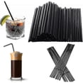 thumbnail image 5 of 600 Pcs Plastic Straws, Black Reusable Straws For Drinks From Bar Party Home, 22 Cm (calibre 6 Mm) Abr-good, 5 of 5