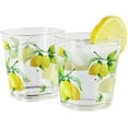 thumbnail image 2 of Reston Lloyd 76419 6pc Acrylic Drinkware Set 14oz  Fresh Lemons, 2 of 4